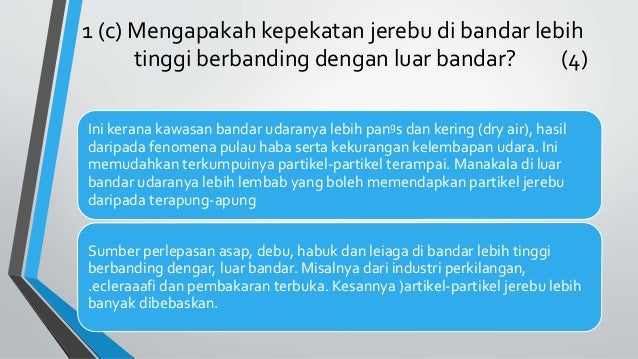 Sistem Atmosfera Dan Manusia Pencemaran Udara Jerebu Dan Hujan Asid