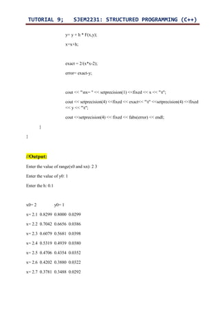 C++ TUTORIAL 9 | PDF