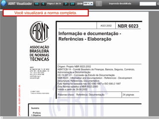Você visualizará a norma completa.