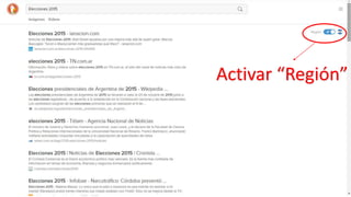 Activar “Región”
 