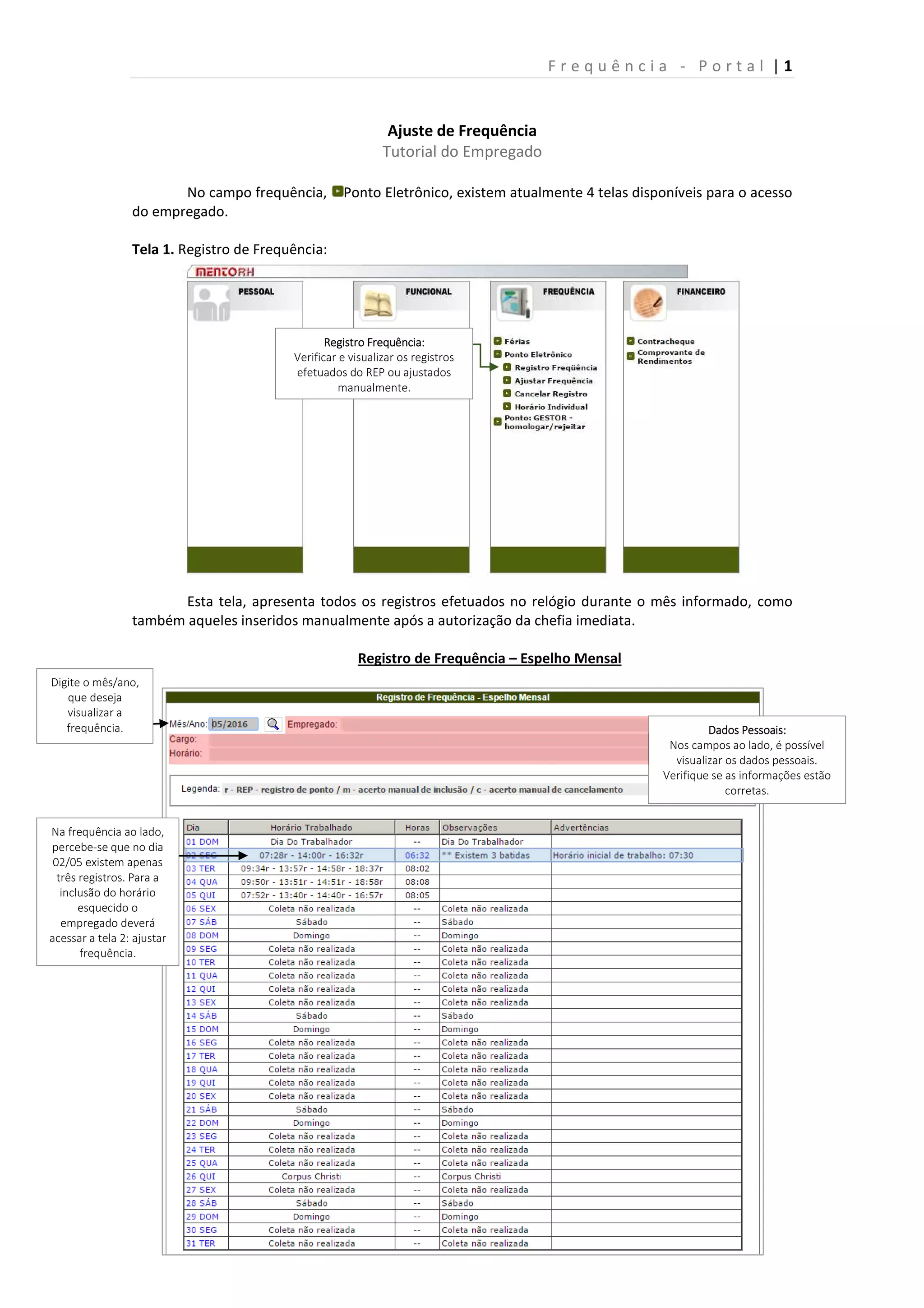 Tutorial ajuste de ponto EBSERH MENTORH PDF Download Gratuito