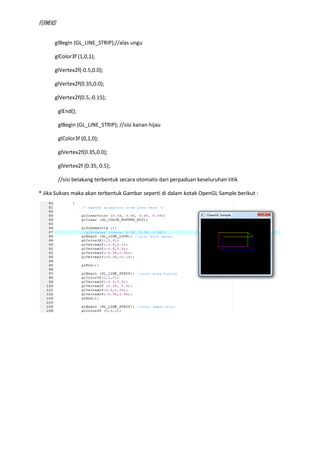 Tutorial animasi open gl dengan dev c++ | PDF