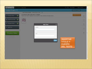 INSERTAR TITULO Y CUERPO DEL TEXTO 
