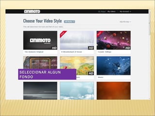 SELECCIONAR ALGUN FONDO  