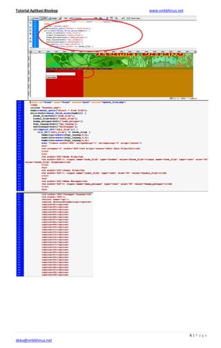 Tutorial Aplikasi Bioskop
deka@smkbhinus.net
www.smkbhinus.net
6 | P a g e
 