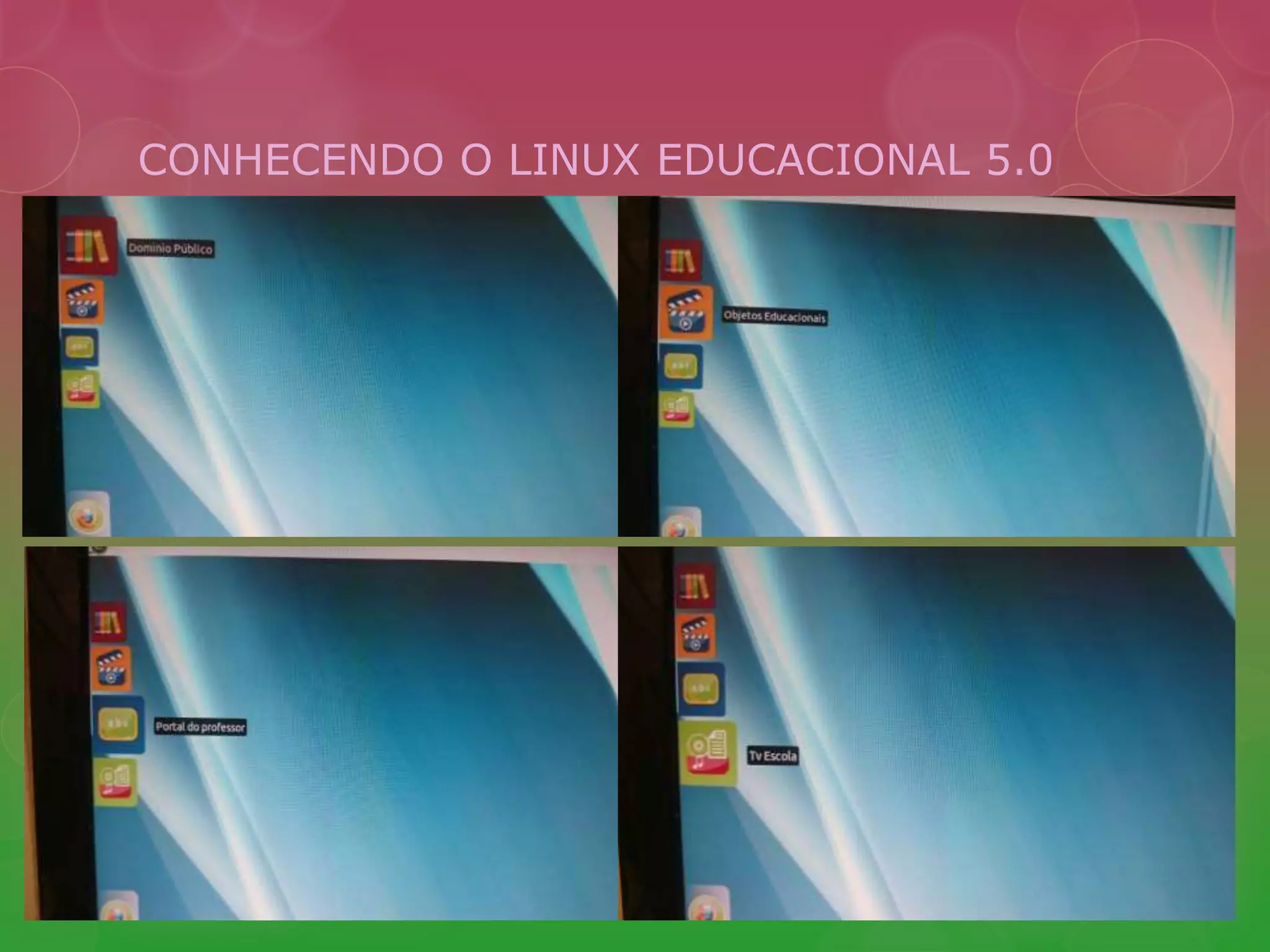 CONHECENDO O LINUX EDUCACIONAL 5.0 
 