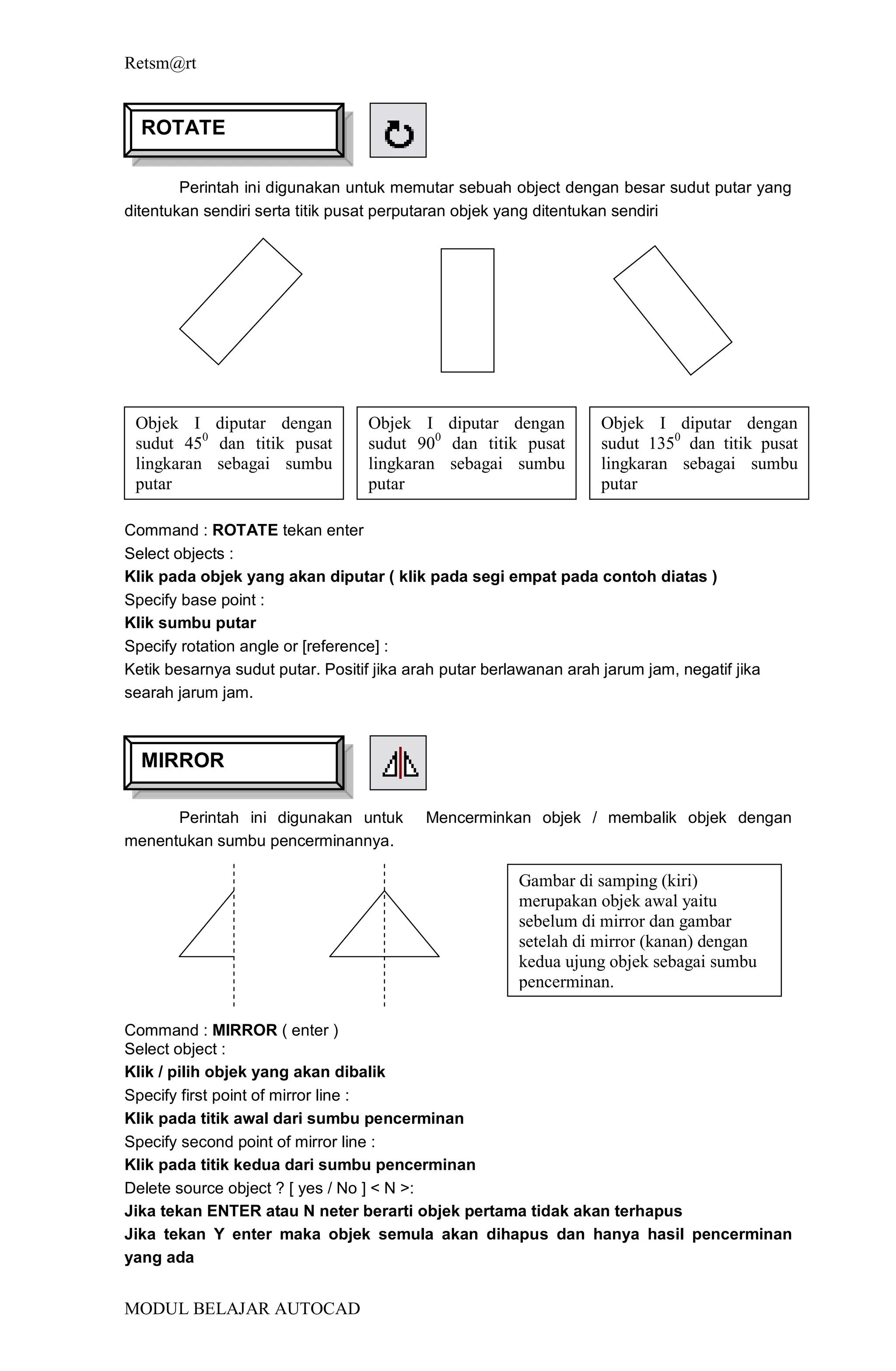 Tutorial autocad | PDF