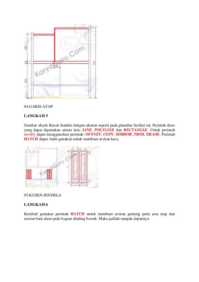 Tutorial auto cad gambar kerja rumah tinggal bagian 2 Tutorial auto cad gambar kerja rumah tinggal bagian 2