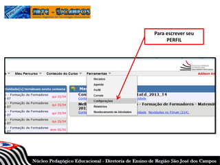 Para escrever seu
PERFIL
 