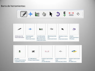 Barra de herramientas:

 