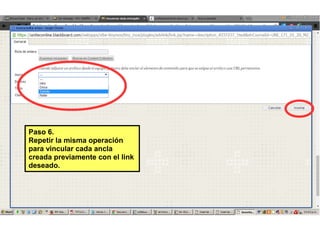 Pasc 6.
Repetir la misma cperación
para vincular cada ancla
creada previamente ccn el link
deseadc.
 