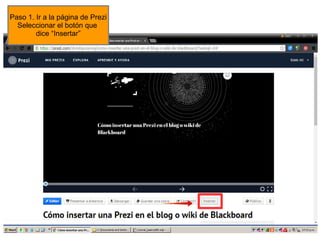 Tutorial realizado por Edith Gutiérrez 40
Paso 1. Ir a la página de Prezi
Seleccionar el botón que
dice “Insertar”
 