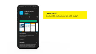 LANGKAH #2
Setelah Klik Aplikasi nya lalu pilih Instal
 