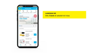 LANGKAH #5
Klik 3 Garis di sebelah kiri Atas
 