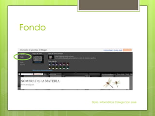 Fondo




        Dpto. Informática Colegio San José
 