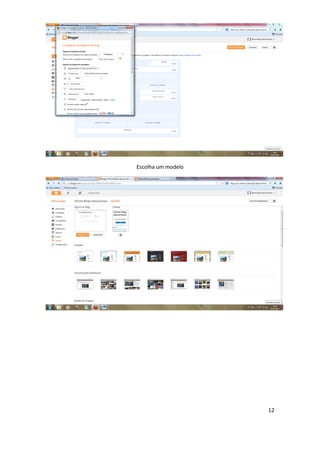 12
Escolha um modelo
 