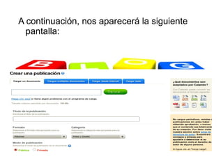 A continuación, nos aparecerá la siguiente
  pantalla:
 
