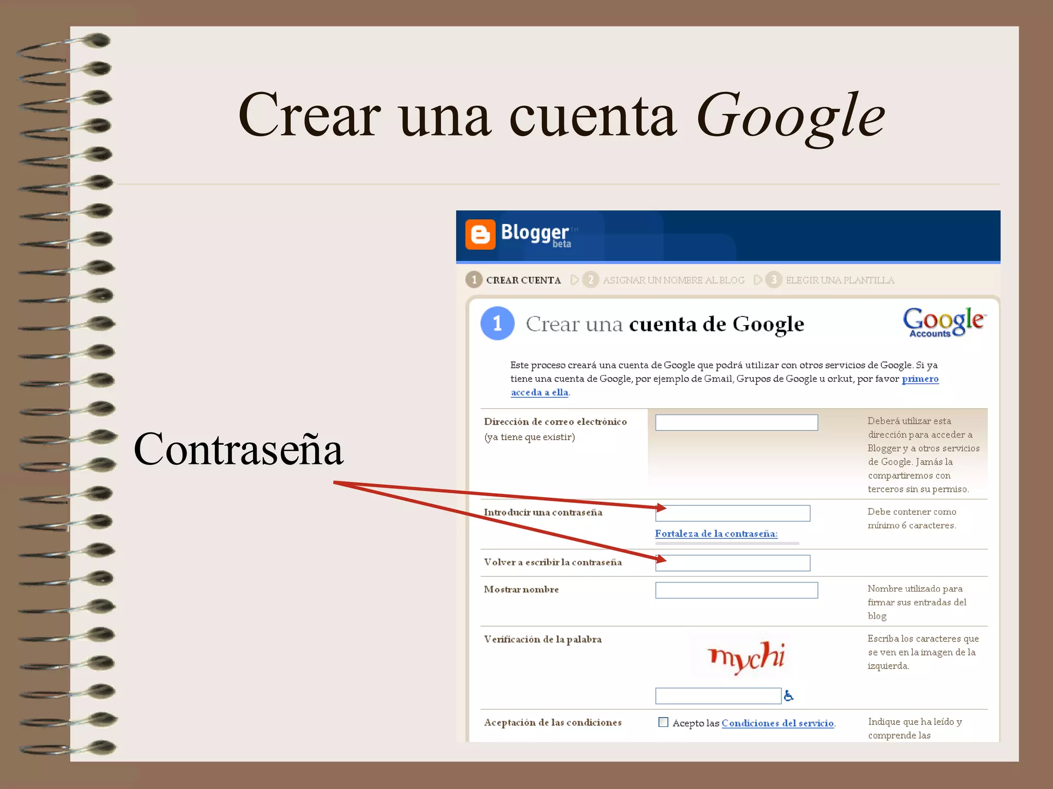 Crear una cuenta Google




Contraseña
 