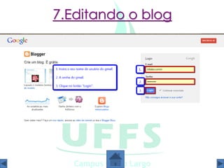 7.Editando o blog
 
