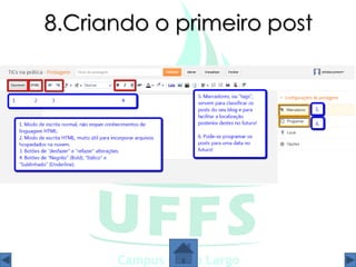 8.Criando o primeiro post
 