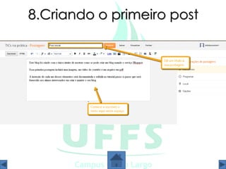 8.Criando o primeiro post
 