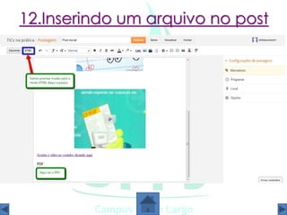 12.Inserindo um arquivo no post
 