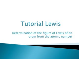 Determination of the figure of Lewis of an
atom from the atomic number
 