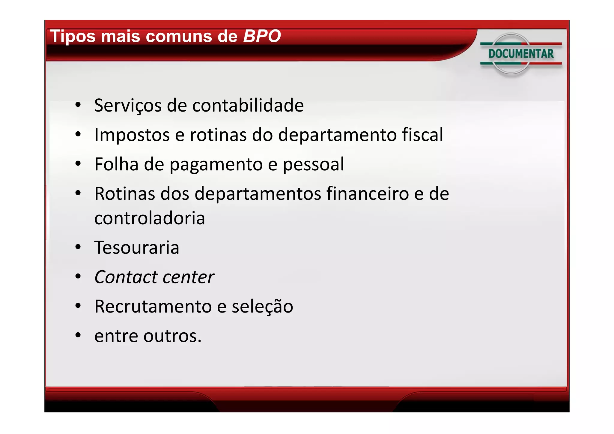 Tutorial BPO - Business Process Outsourcing