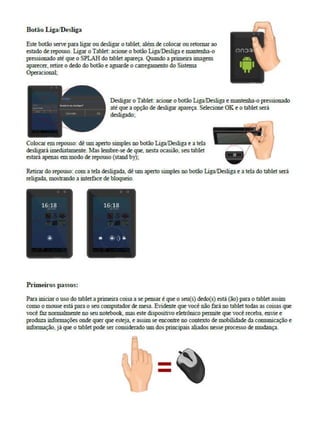 Tutorial básico utilização tablet educacional