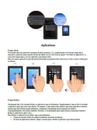 Tutorial básico utilização tablet educacional