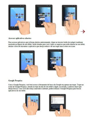 Tutorial básico utilização tablet educacional