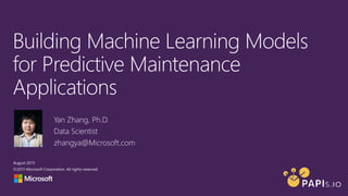 [Tutorial] building machine learning models for predictive maintenance ...