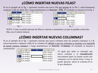Tutorial calc open office | PPT