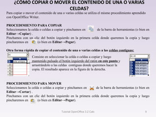 Tutorial calc open office | PPT