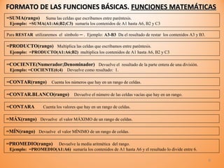 Tutorial calc open office fórmulas - funciones - gráficos - 1° año | PPT