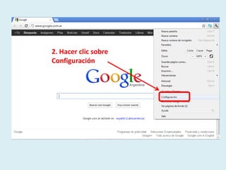 2. Hacer clic sobre
Configuración
 