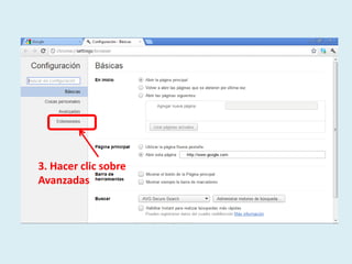 3. Hacer clic sobre
Avanzadas
 