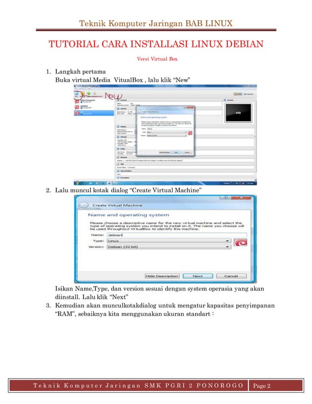 Tutorial cara installasi linux debian copy | PDF