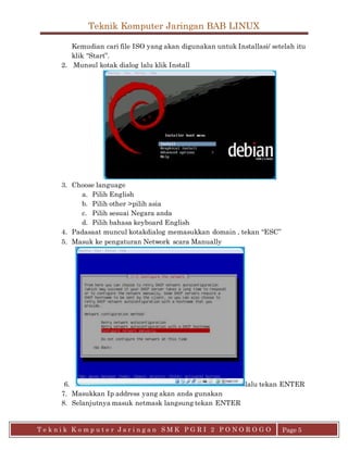 Tutorial cara installasi linux debian copy | PDF