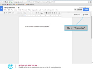 Clic en “Comentar”
 