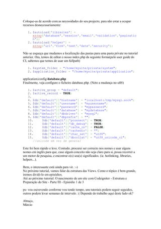 Tutorial codeigniter | PDF