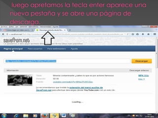 Tutorial como bajar imágenes de you tube