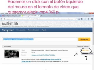 Tutorial como bajar imágenes de you tube