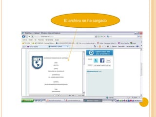 El archivo se ha cargado
 