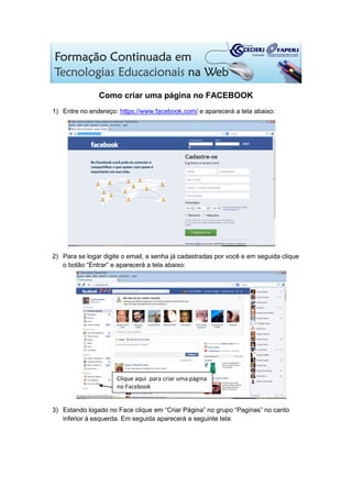 Como Criar Uma Página no Facebook