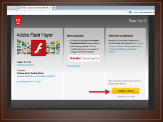 Tutorial: ¿Cómo instalar Adobe Flash Player? | PPTX