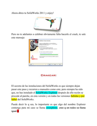 Tutorial como instalar solidworks 2011 | PDF