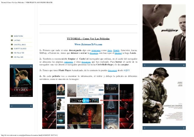 Tutorial Como Ver Peliculas Online Gratis Sin Registrarse Tutorial Como Ver Peliculas Online Gratis Sin Registrarse