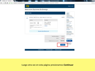 Luego otra vez en esta página presionamos Continuar

 