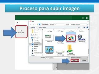 Proceso para subir imagen
 